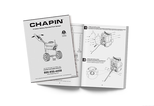 45L Chapin推车喷雾器操作手册